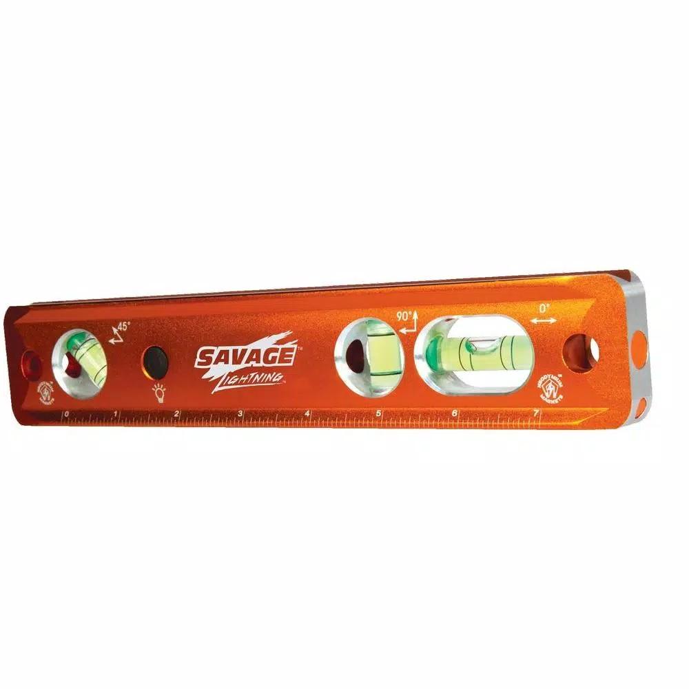 Swanson Savage 9 in. Lightning Lighted Magnetic Torpedo Level with LED Vials