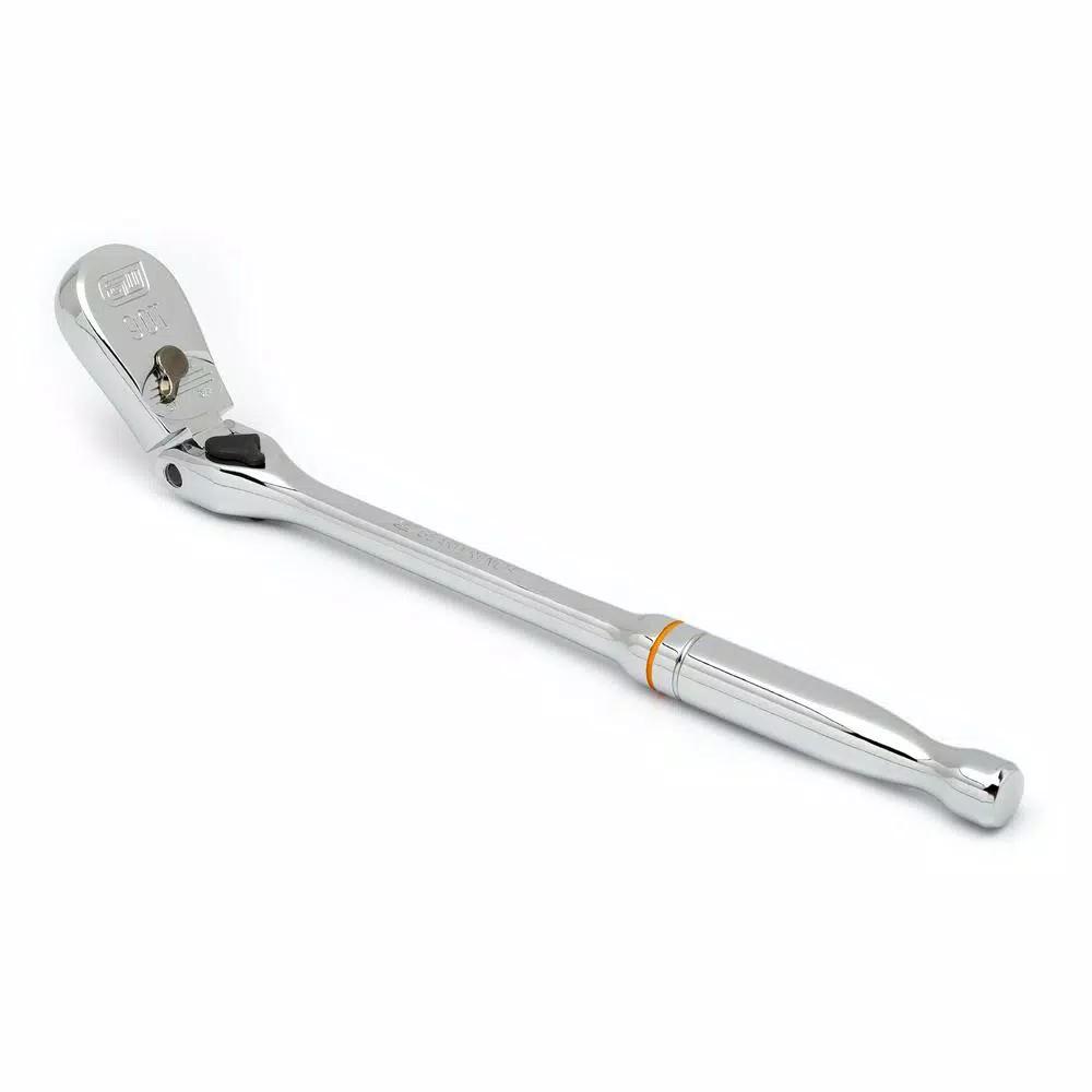 GEARWRENCH 3/8 in. Drive 90-Tooth Locking Flex Head Teardrop Ratchet, 11 in.