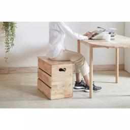 ORE International Mid-Century Modern Natural Wood Storage Box & Multipurpose Bench thumbnail 8