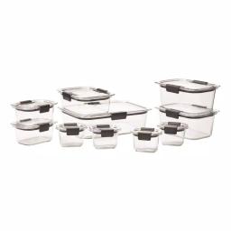 Rubbermaid Brilliance 20-Piece Food Storage Container Set, BPA-Free, Leak-Proof thumbnail 1