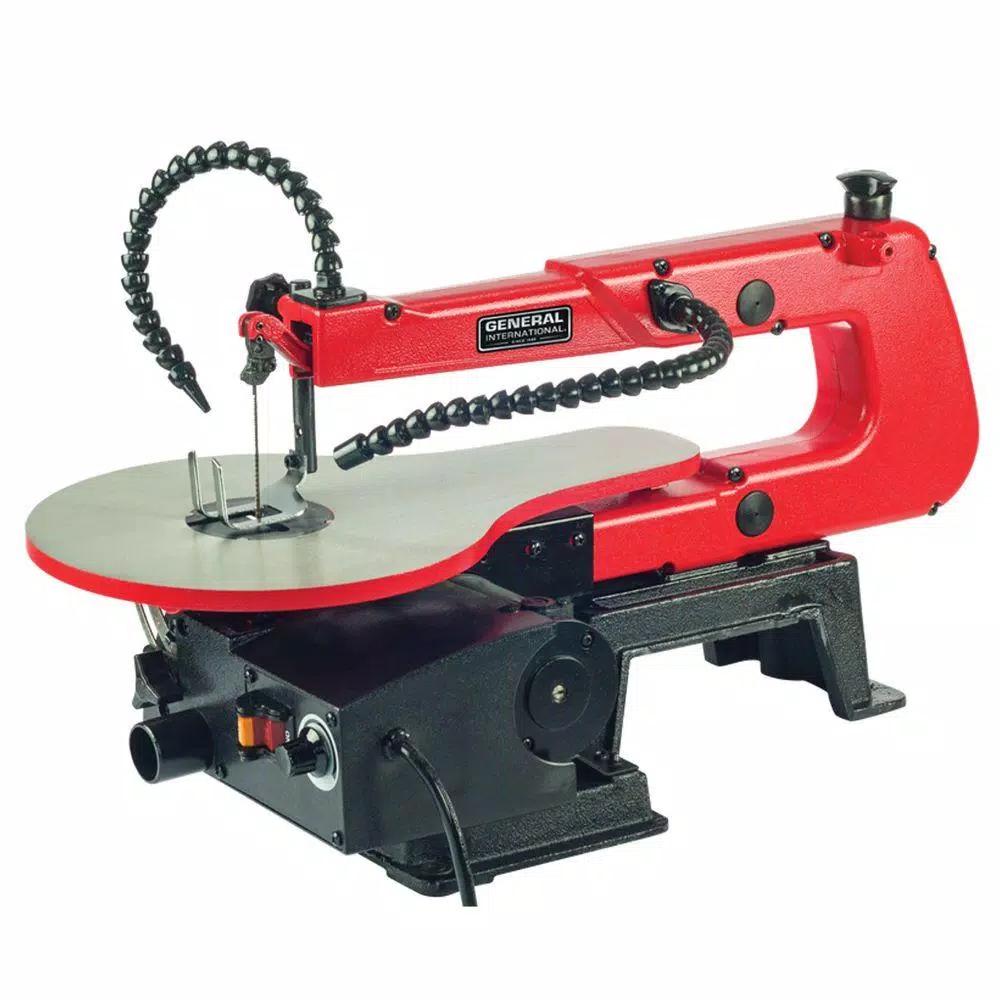 General International BT8007 16 in. Variable Speed Scroll Saw with Flex Neck LED Work Light