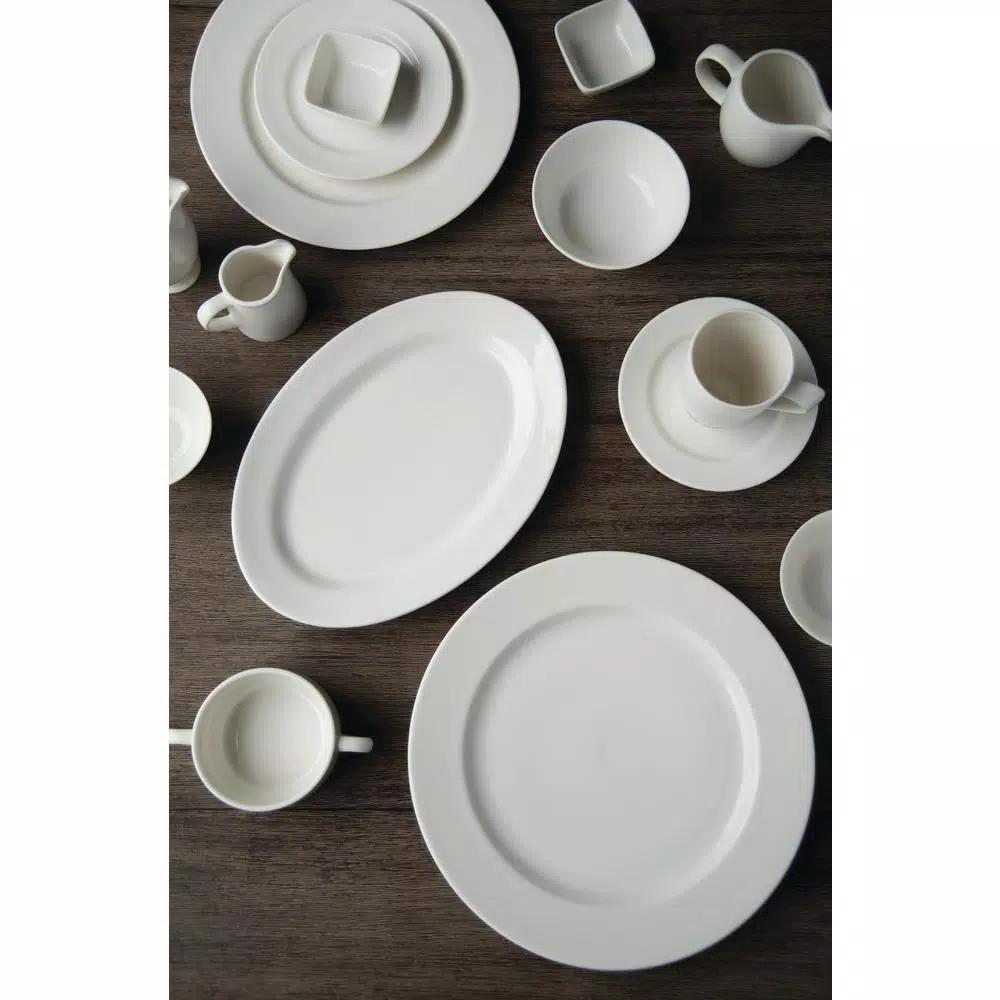 Oneida Verge White Porcelain Creamers, 3.25 oz. (Set of 48)