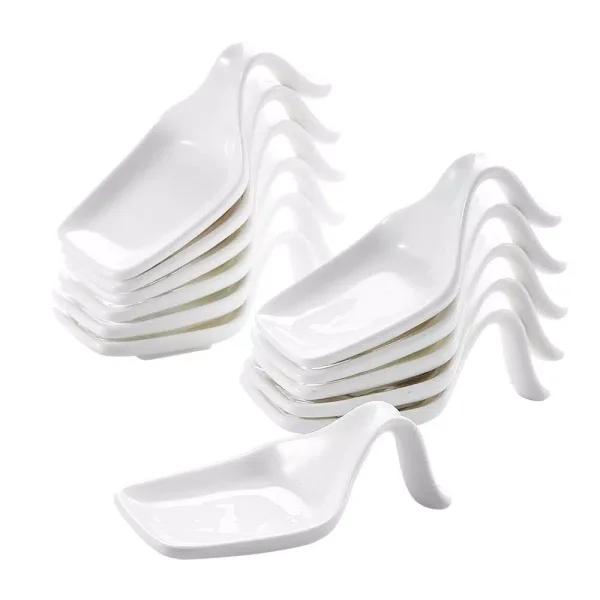 MALACASA 4.3 in. White Porcelain Ramekins Set of 12, Ceramic Serving Dishes for Creme Brulee and Souffle