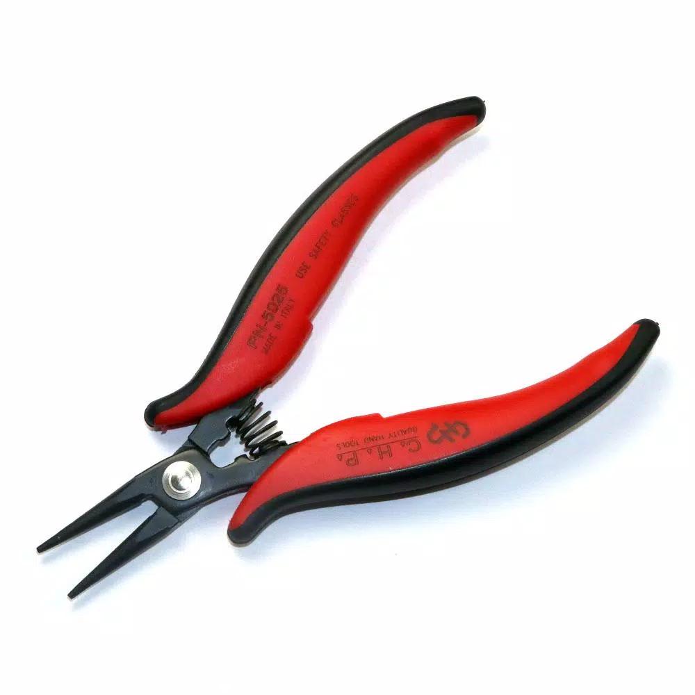 Hakko CHP PN-5025 Round Nose Pliers, Smooth Jaws, Long Nose Hand Tool