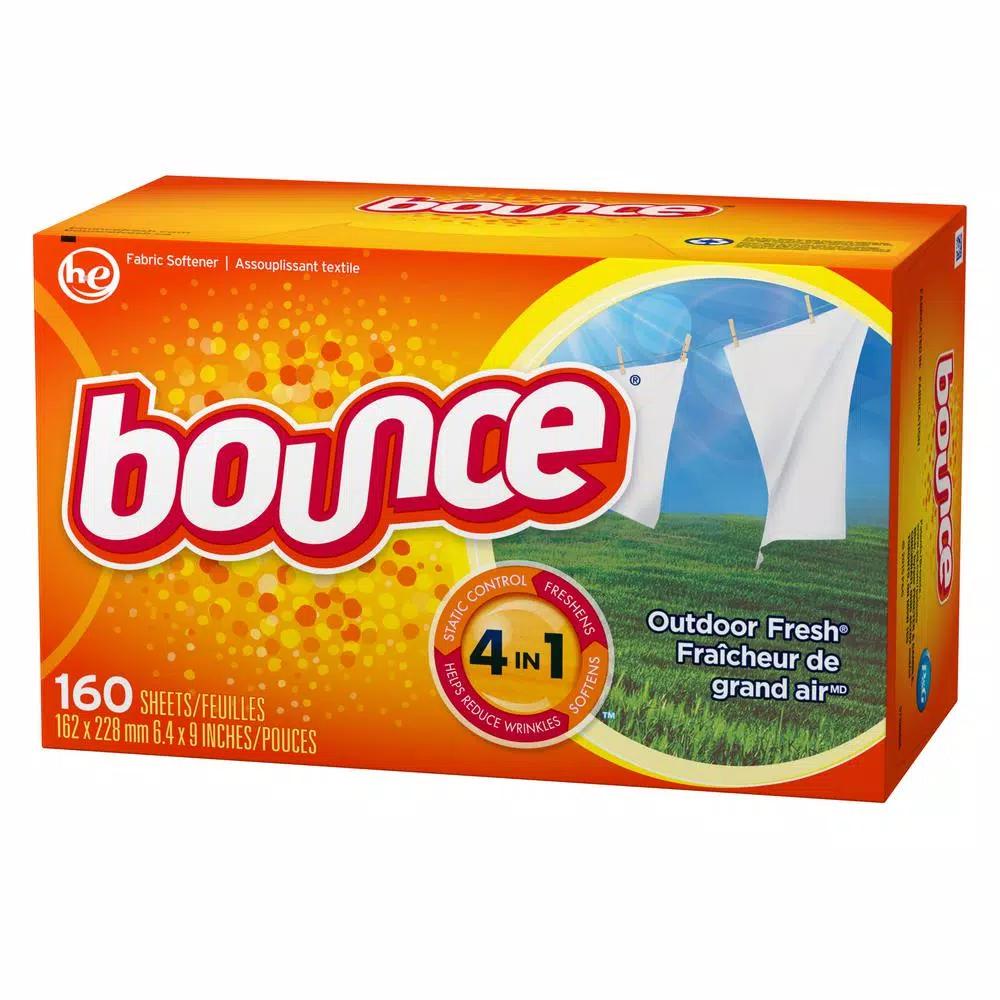 Bounce Outdoor Fresh Scent Fabric Softener Dryer Sheets, 160-Count (6-Pack)