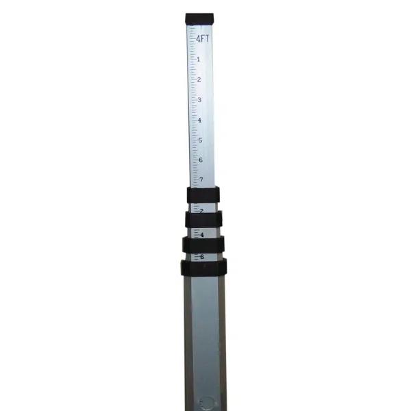 Bon Tool 16 ft. Aluminum Leveling Rod, 5-Section Folding Surveying Rod