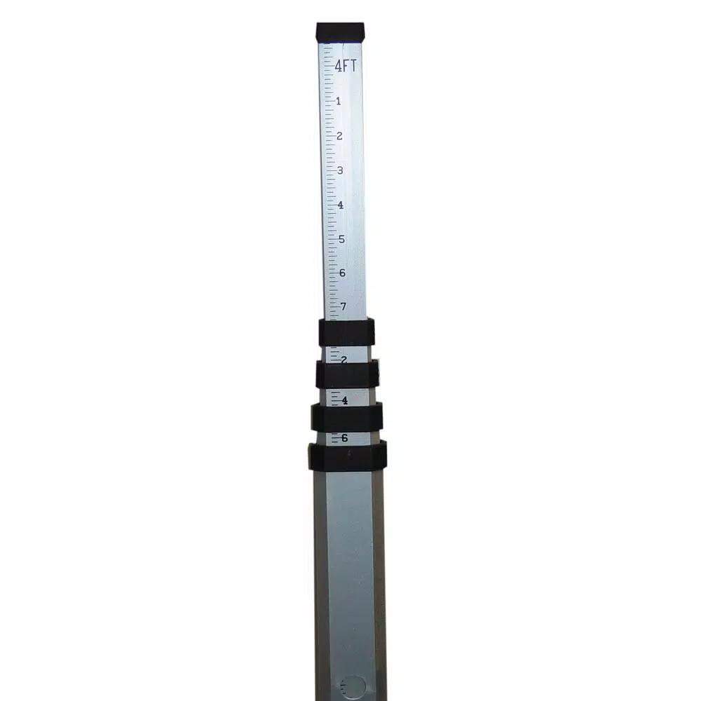 Bon Tool 16 ft. Aluminum Leveling Rod, 5-Section Folding Surveying Rod