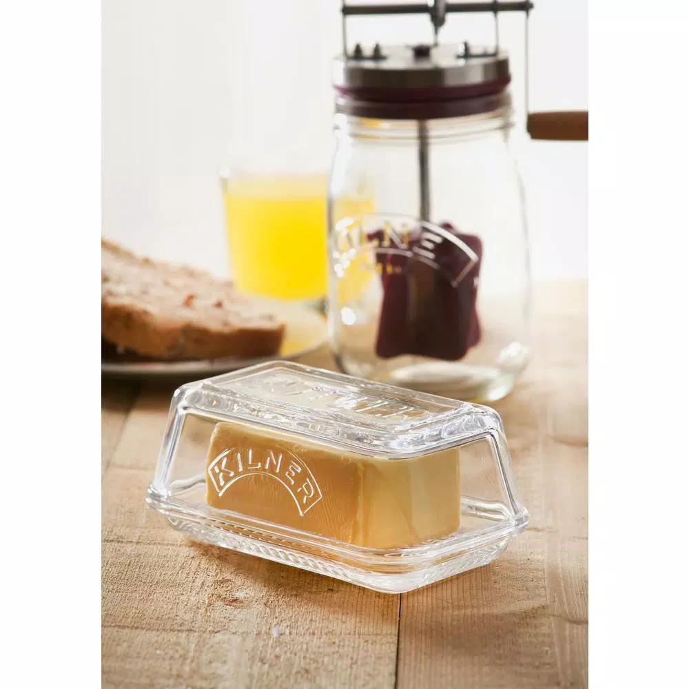 Kilner Butter Churning Glass Set with Beechwood Details
