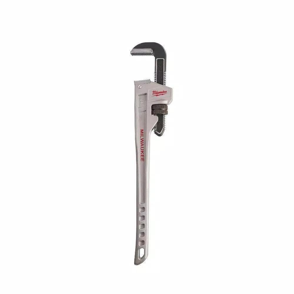 Milwaukee 18 in. and 24 in. Aluminum Pipe Wrench Set (2-Tool)
