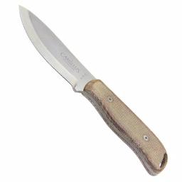 Camillus Bushcrafter 8.5 in. 1095 High Carbon Steel Fixed Blade Knife with Micarta Handle and Leather Sheath thumbnail 1