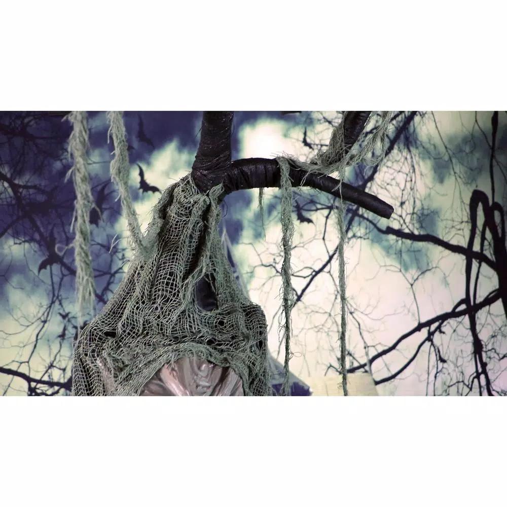 Haunted Hill Farm 6.5 ft. Animatronic Talking Tree Halloween Prop with Sound and Lights