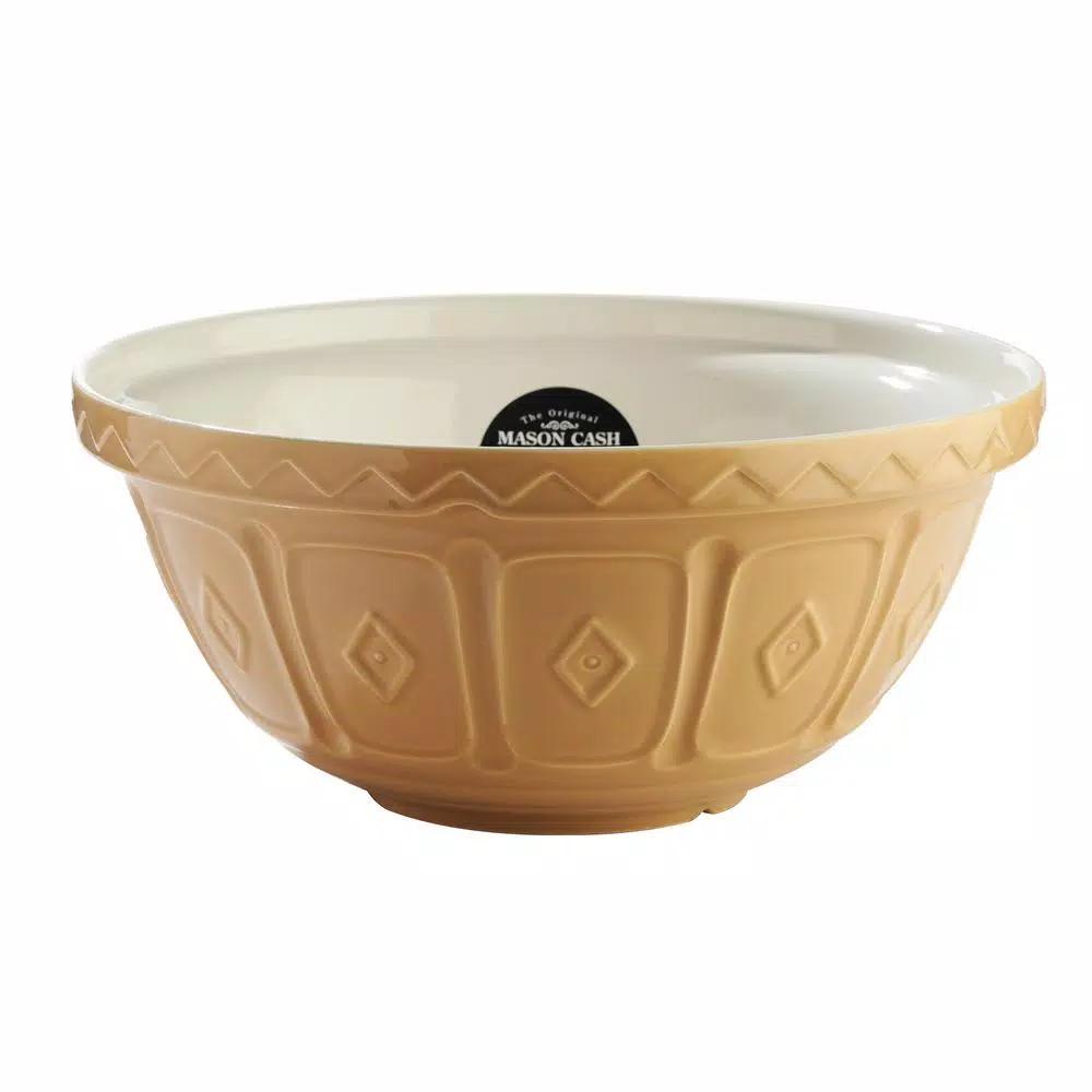 Unbranded Mason Cash 14.25 in. Cane Mixing Bowl, 10.5 qt. Earthenware