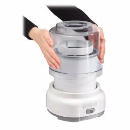 Hamilton Beach 1.5 Qt. Ice Cream Maker, White Countertop Frozen Dessert Machine thumbnail 3