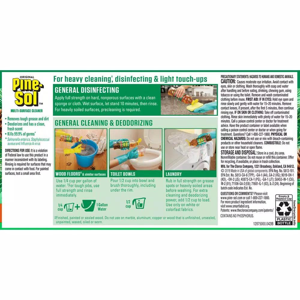 Pine-Sol Original Pine All Purpose Multi-Surface Cleaner Concentrate, 144 oz. (2-Pack)