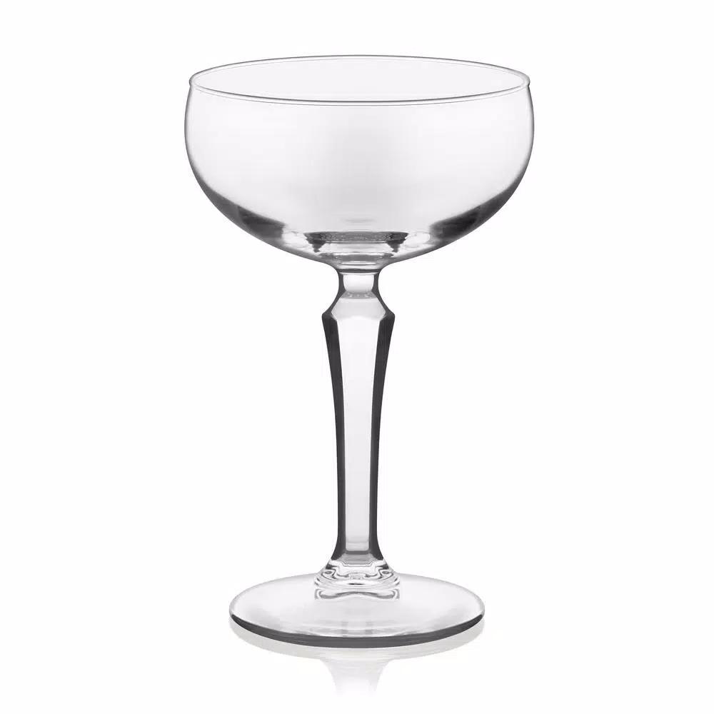 Libbey Capone 4-Piece Coupe Cocktail Glass Set, 8.25 oz, Clear Glass