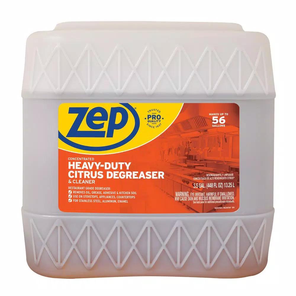 ZEP Heavy-Duty Citrus Degreaser, Multi-Purpose Concentrated Cleaner, 3.5 Gal.