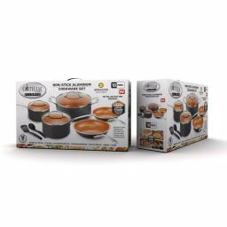 Gotham Steel 10-Piece Ti-Ceramic Nonstick Cookware Set with Utensils thumbnail 3