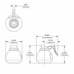 BUNN 12-Cup Commercial Glass Coffee Decanter with Black Handle, 42400.0101 thumbnail 3