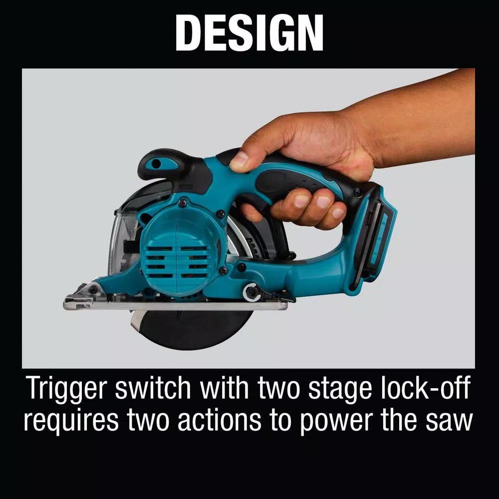 Makita 18V LXT Cordless 5-3/8 in. Metal Cutting Saw with 5.0Ah Battery Bundle