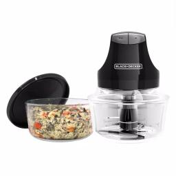 Black+Decker 2-Speed Food Chopper with Two 4-Cup Glass Bowls thumbnail 4