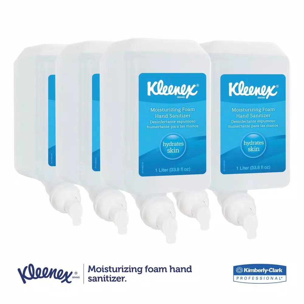 Kleenex Scott Pro Moisturizing Foam Hand Sanitizer, 1000 mL, Case of 6