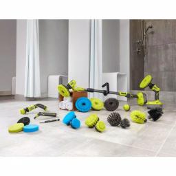 RYOBI 18V ONE+ Telescoping Power Scrubber Kit with 2.0 Ah Battery and Charger thumbnail 11