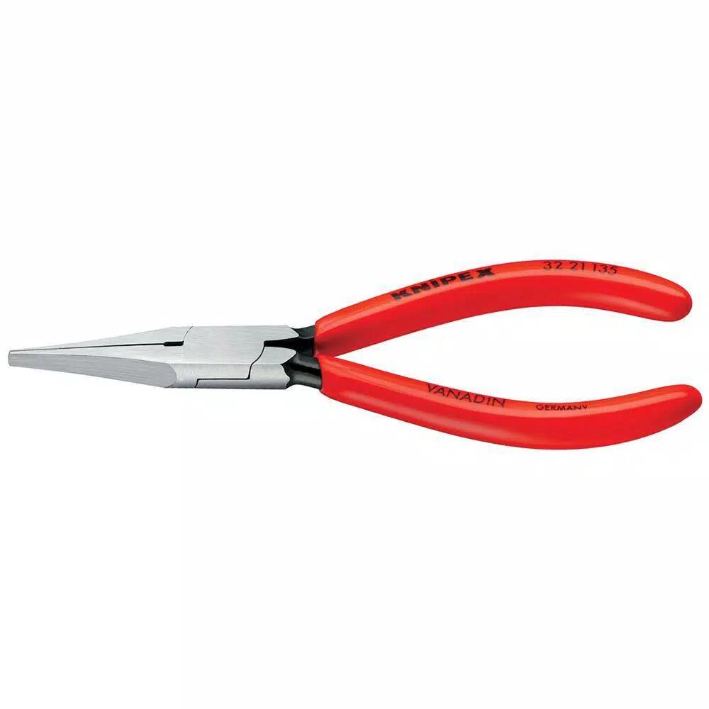 KNIPEX 5-1/4 in. Long Nose Relay Adjusting Pliers with Flat Tips