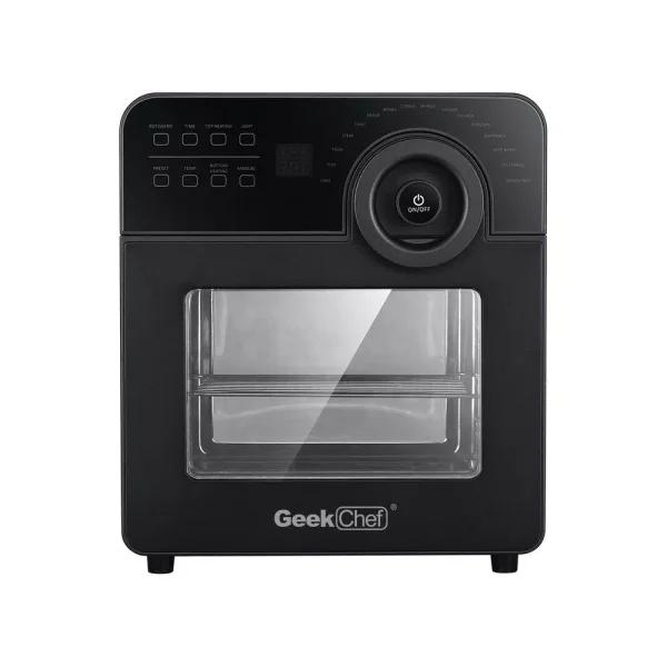 Geek Chef 1700W 15 Qt. Large Capacity Air Fryer with Rotisserie and 16 Preset Modes, Black