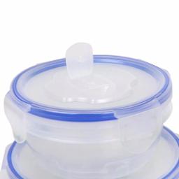 Kitchen Details 16-Piece Food Storage Container Set with Airtight Clip-Lock Lids, Blue thumbnail 3