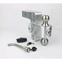 Weigh Safe 180-Hitch Adjustable Aluminum Ball Mount with Keyed Alike Receiver Pin thumbnail 1