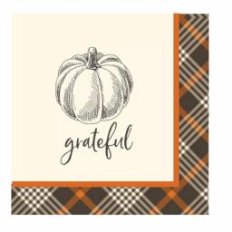 Sugar Plum Party SugarPlum Rustic Harvest Paper Lunch Napkins, 32-Piece Set thumbnail 1