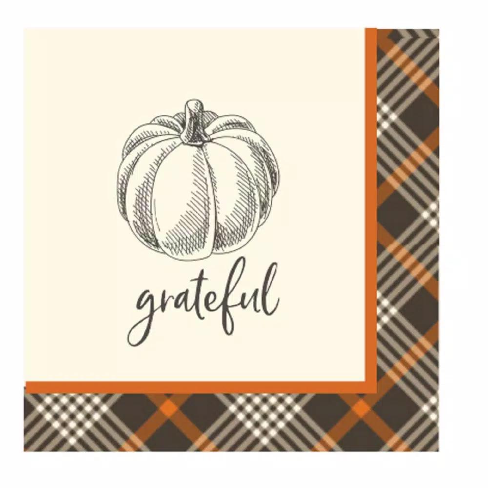 Sugar Plum Party SugarPlum Rustic Harvest Paper Lunch Napkins, 32-Piece Set