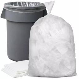 Plasticplace 55-60 Gallon Clear Heavy Duty Trash Bags, 1.5 Mil Thickness, 50 Count Case thumbnail 2