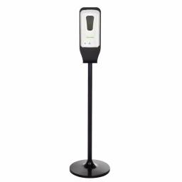 Alpine Industries 1200ml Automatic Foam Hand Sanitizer Dispenser with Floor Stand, White thumbnail 1