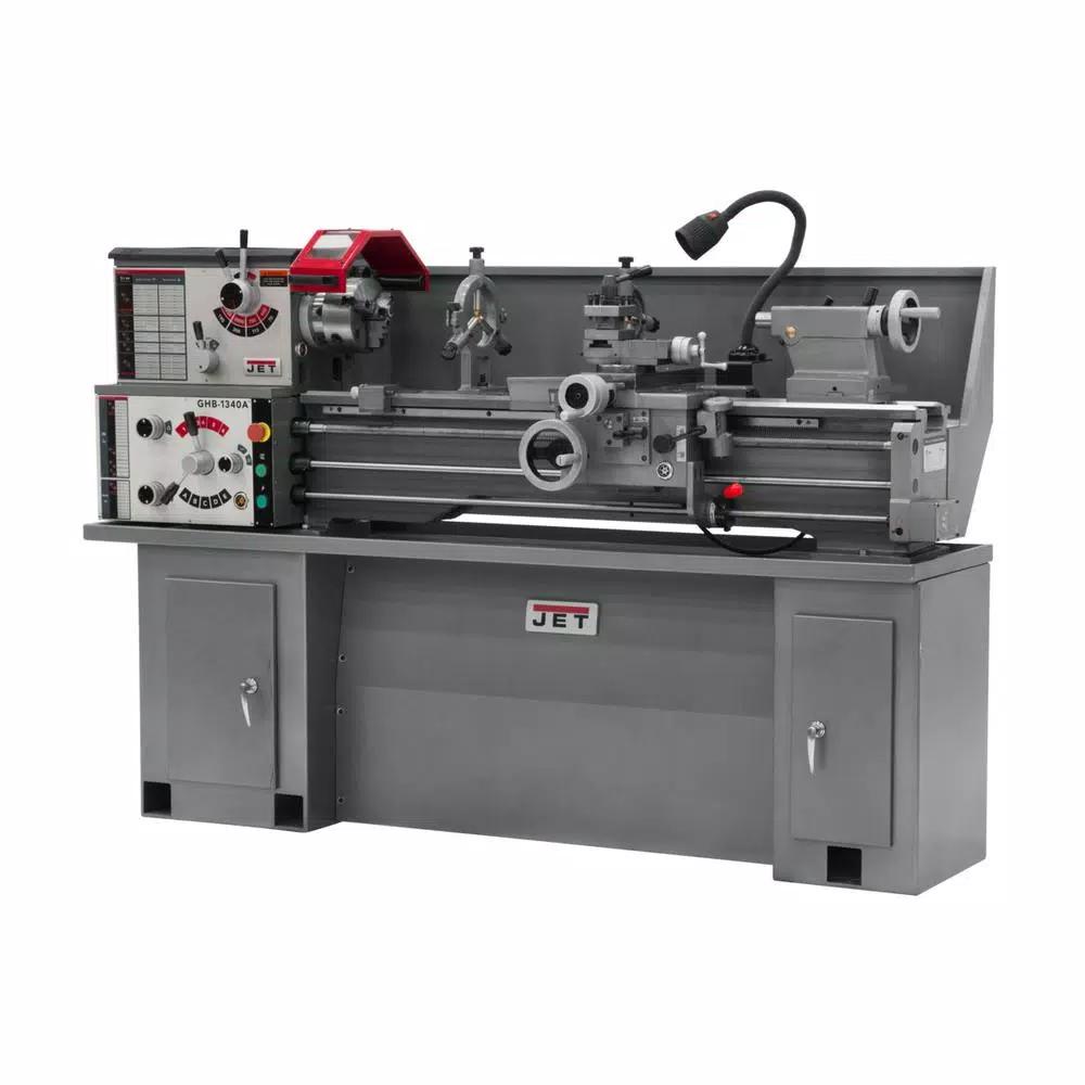 Jet GHB-1340A 13 in. x 40 in. Geared Head Metalworking Bench Lathe, 2 HP, 230V
