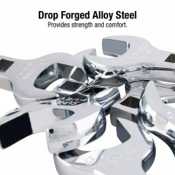 SUNEX TOOLS SUNEXPRESS 7-Piece Crowfoot Wrench Set, SAE, Alloy Steel thumbnail 3