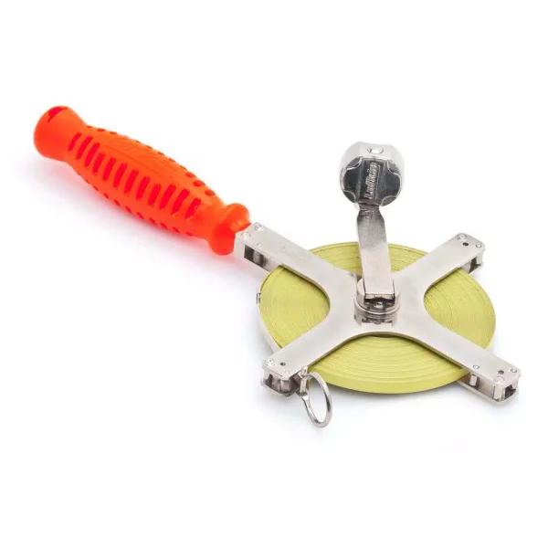 Lufkin 3/8 in. x 200 ft. Chrome Clad Surveying and Engineer's Tape Measure with Blank Leader