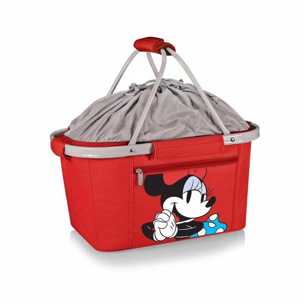 ONIVA Minnie Mouse Metro Basket Collapsible Tote Cooler, 34 oz., Red