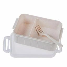 Kitchen Details Simplify Eco-Friendly Natural Plant Fiber Lunch Box Set, 2 Pack, Beige thumbnail 7