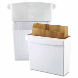 Rubbermaid Commercial Products Rubbermaid White Sanitary Napkin Receptacle with Rigid Liner thumbnail 3