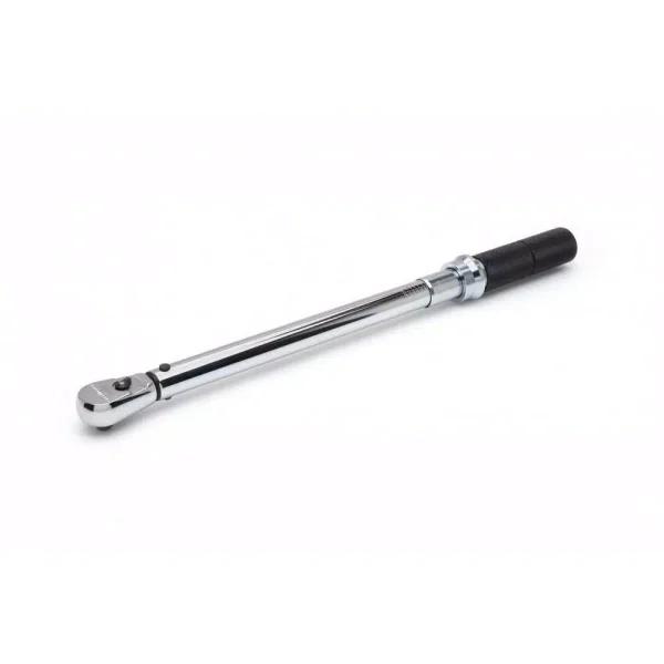 GEARWRENCH 1/2 in. Drive Micrometer Torque Wrench, 30-250 ft-lbs, Low Profile Teardrop Head