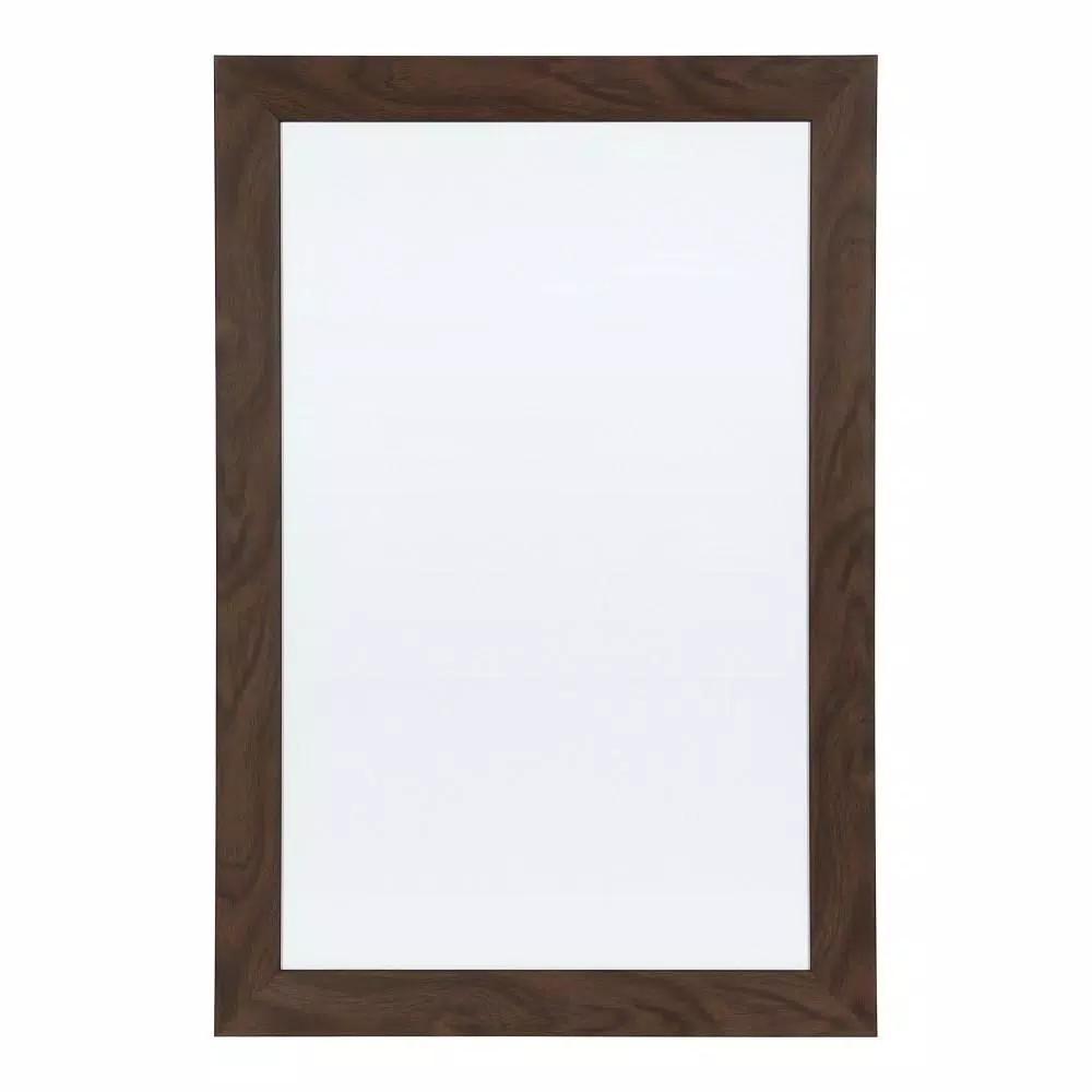 DesignOvation Kate and Laurel Beatrice Walnut Brown Magnetic Dry Erase Memo Board