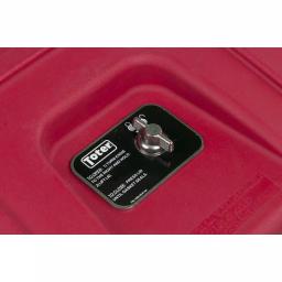 Toter 64 Gal. Red Hazardous Medical Waste Trash Can with Wheels and Locking Lid thumbnail 6