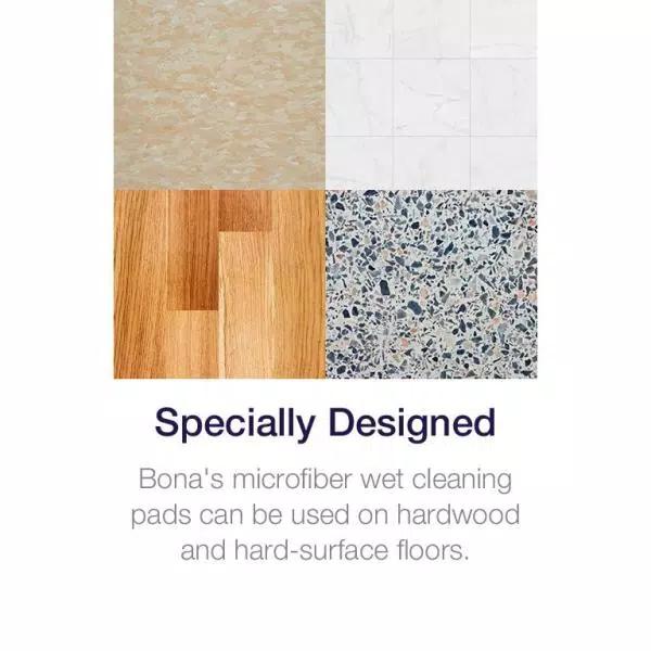 Bona 24 in. Commercial System Microfiber Wet Cleaning Pad