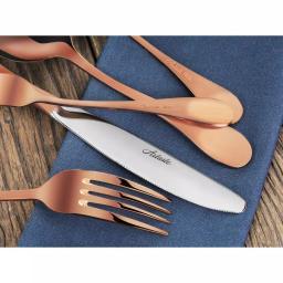 Artaste Rain 20-Piece 18/10 Stainless Steel Flatware Set, Antique Copper Finish, Service for 4 thumbnail 5