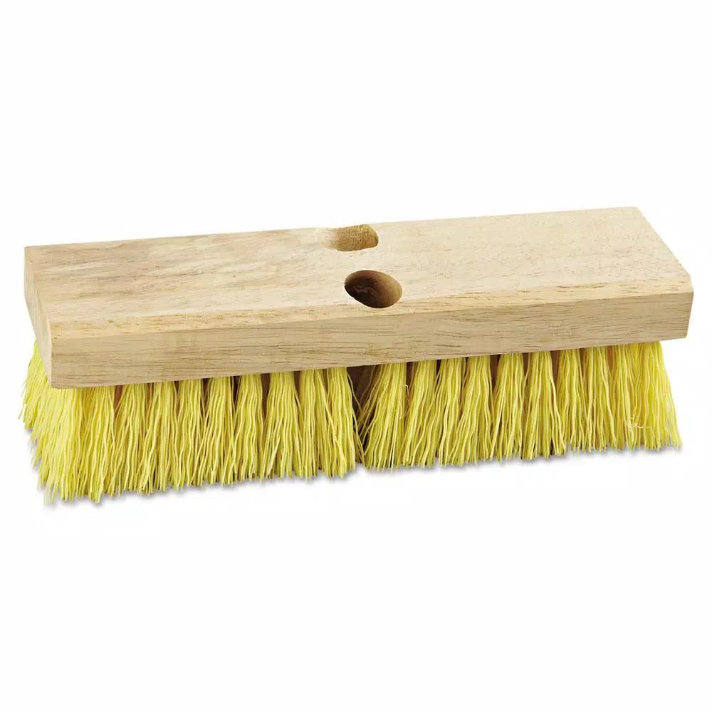 ProLine 10 in. Polypropylene Bristle Deck and Acid Brush Head with Hardwood Block