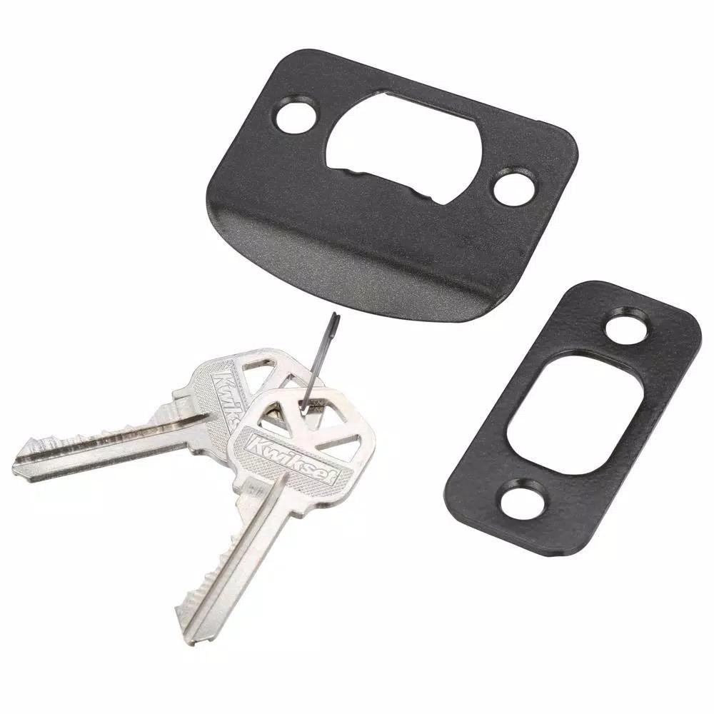 Kwikset Cove Venetian Bronze Exterior Entry Door Knob and Single Cylinder Deadbolt Combo Pack