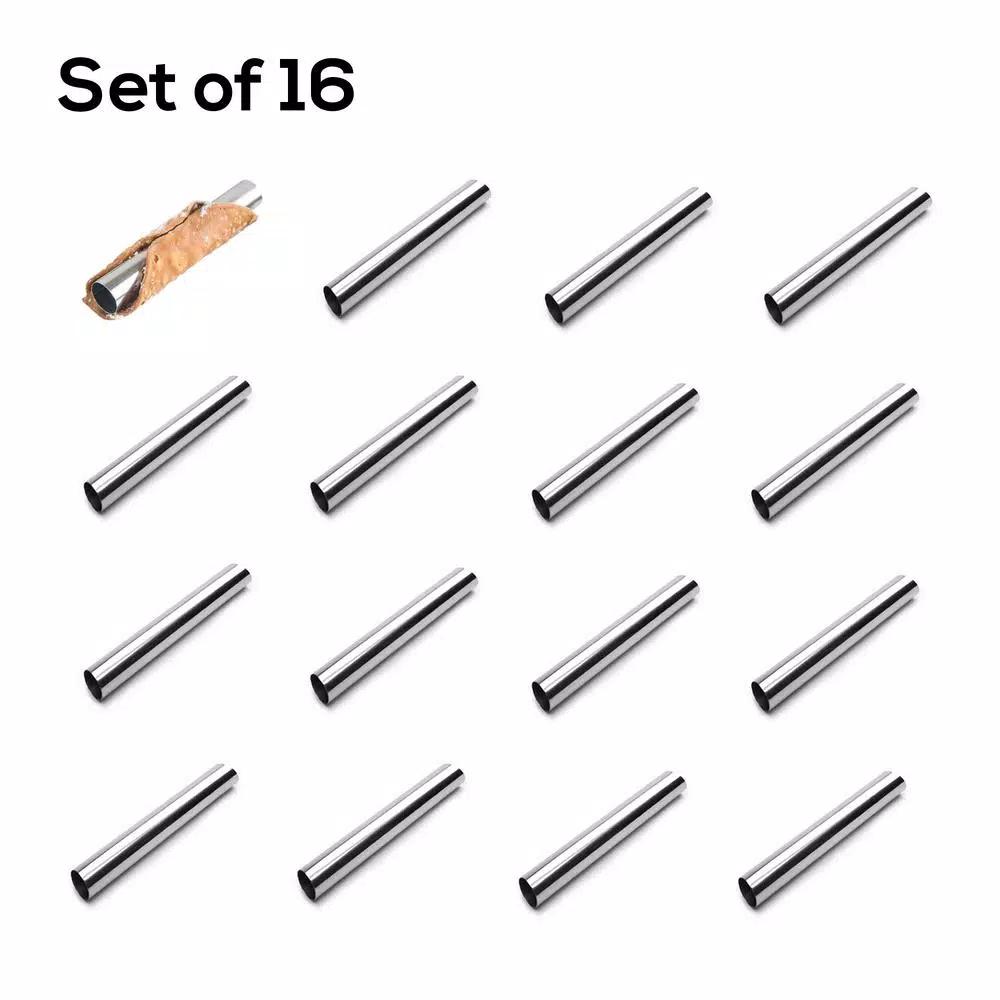 Fox Run Stainless Steel Cannoli Molds, 16-Piece Set