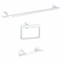 Pfister Brea 3-Piece Bath Accessory Kit, Polished Chrome thumbnail 1