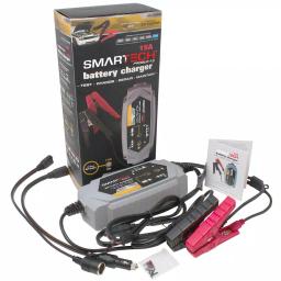 Smartech Products SMARTECH 6V/12V 15A Smart Automotive Battery Charger, Maintainer, Repairer & Tester thumbnail 4